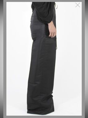 Rick Owens 'Lido' Drawstring Geth Bela Wide Leg Pants in Black